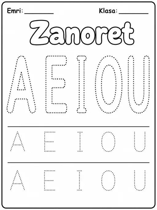 Format e shkronjave - Pako fletësh pune