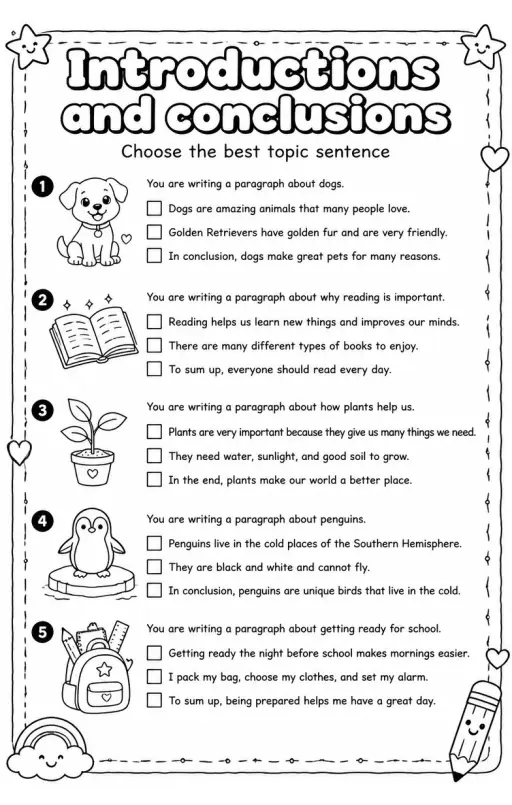 Choose the best topic sentence