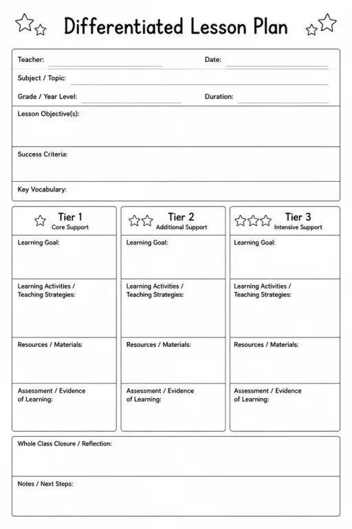 Differentiated Lesson Plan