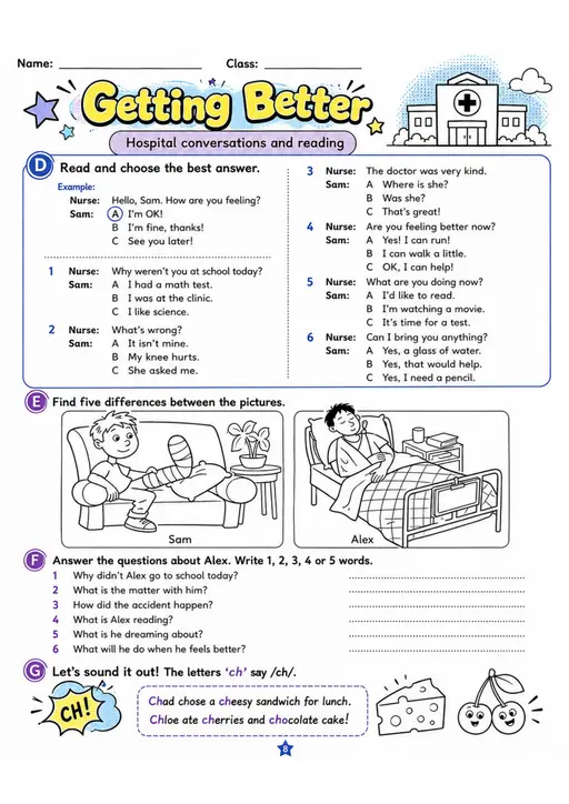 Cambridge MOVERS - Getting Better | Free Worksheet