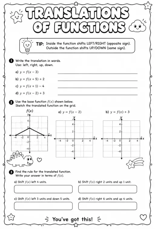 Translations of functions