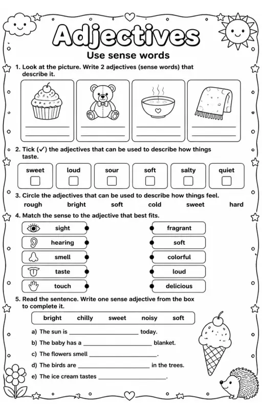 Use sense words