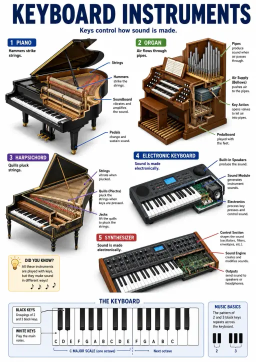 Keyboard Instruments Infographic