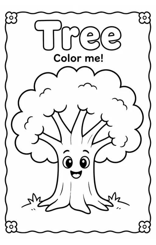 Tree Coloring Pages
