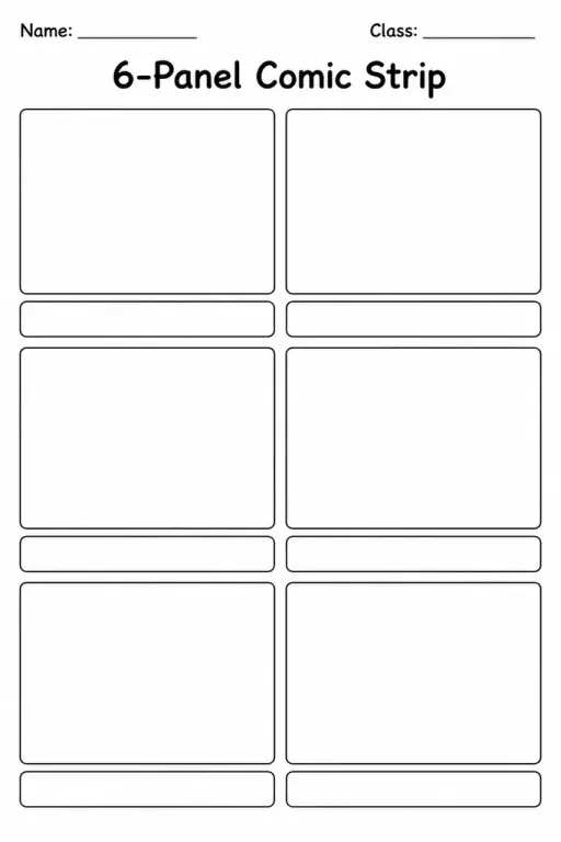 6-Panel Comic Strip