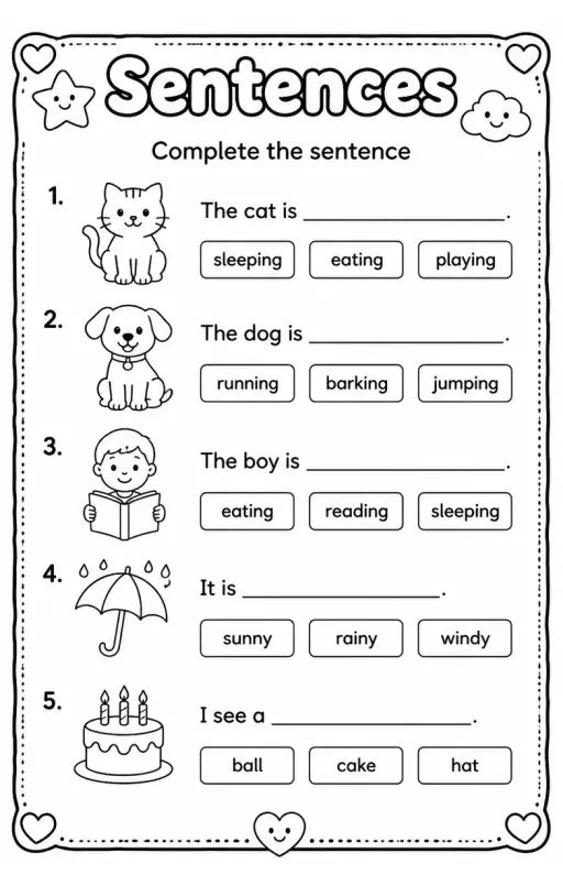 Complete the sentence