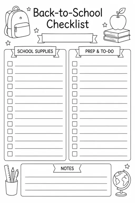 Back-to-School Checklist