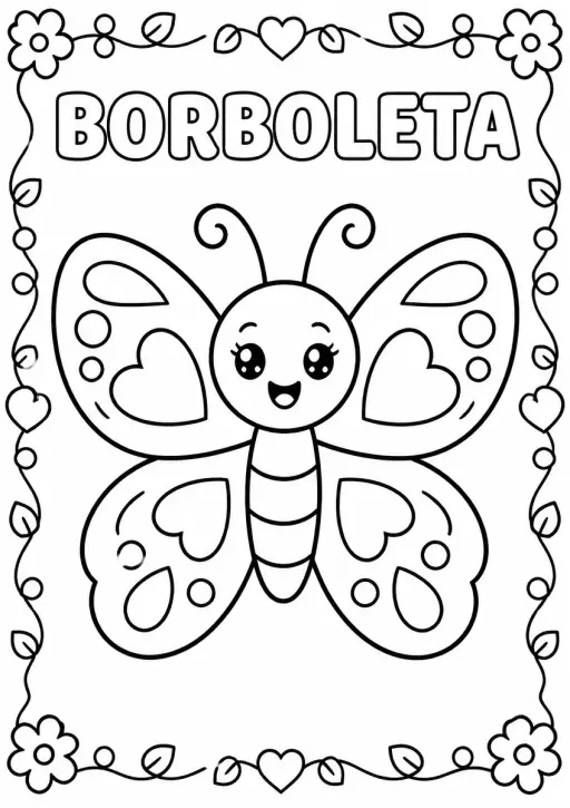 Desenho de Borboleta para Colorir