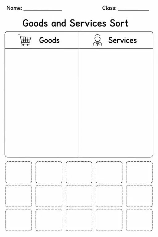 Goods and Services Sort
