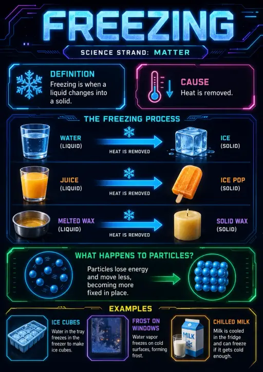 Freezing Matter Infographic