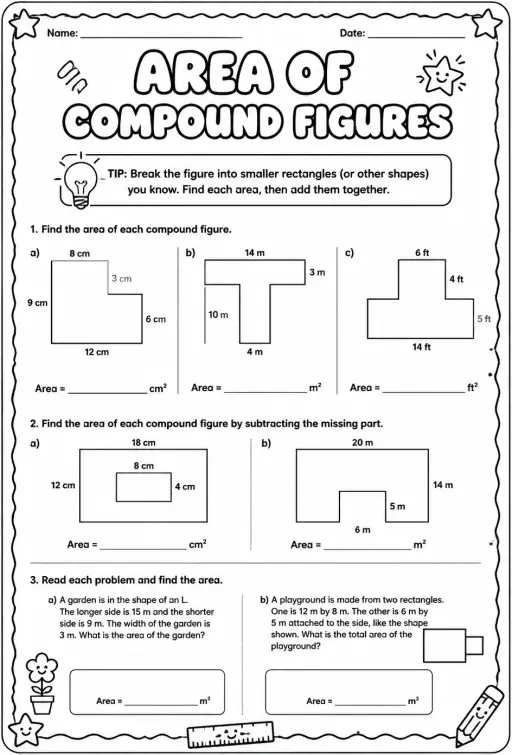 Area of compound figures