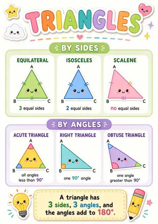 Triangles Geometry Infographic