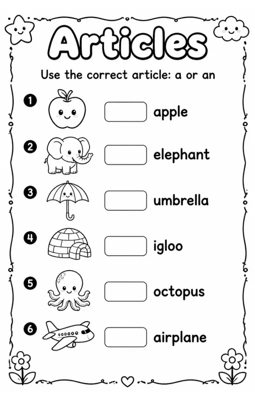 Use the correct article: a or an