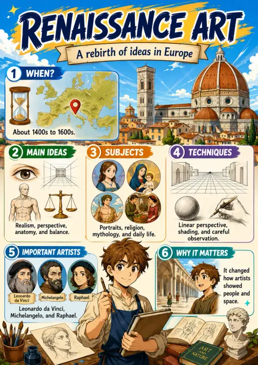 Renaissance Art Art History Infographic