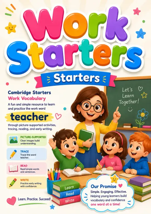 Work Starters Vocabulary Worksheet Pack