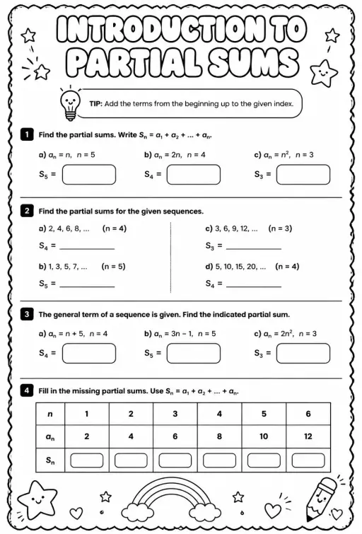 Introduction to partial sums