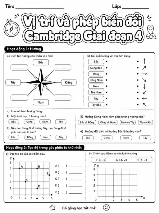 Phép cộng Cambridge Giai đoạn 1 - Gói bài tập 37