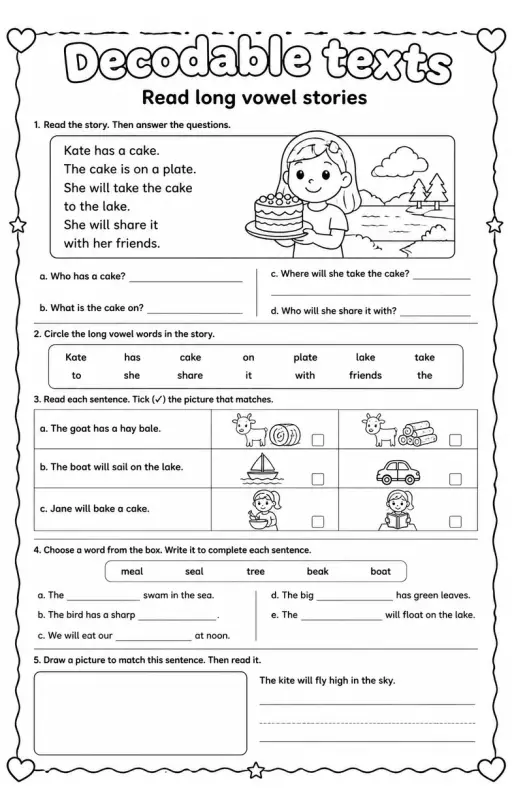 Read long vowel stories