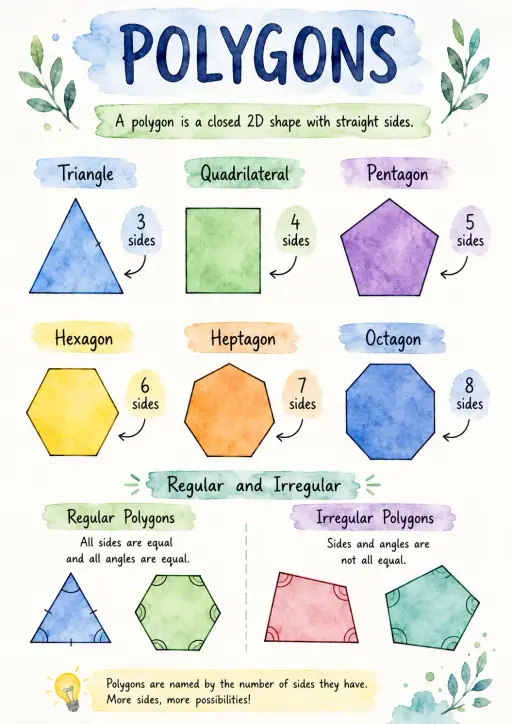 Polygons Geometry Infographic