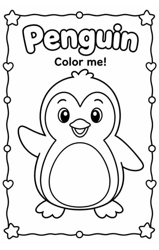 Penguin Coloring Pages