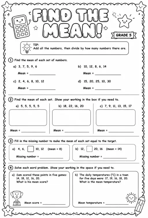 Find the mean