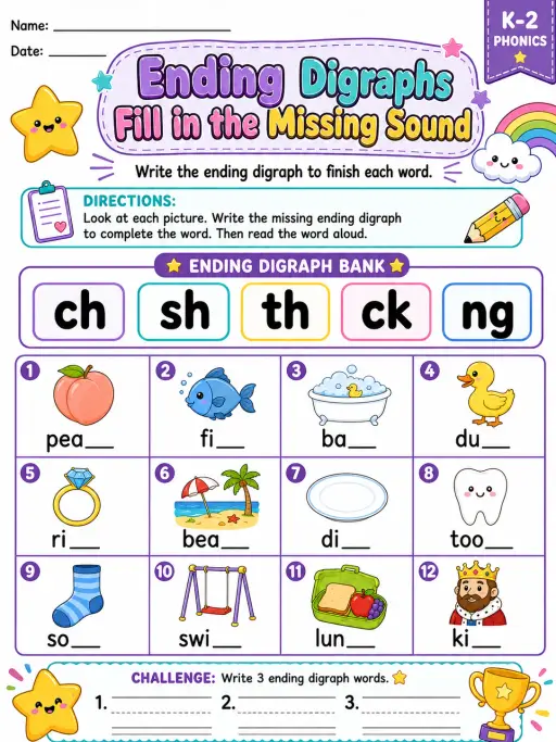 Ending Digraphs