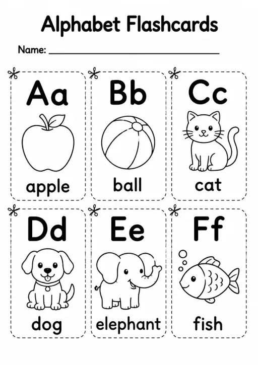 Alphabet Flashcards — Grade 1