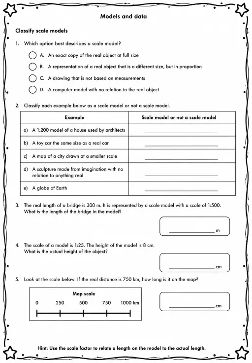 Classify scale models