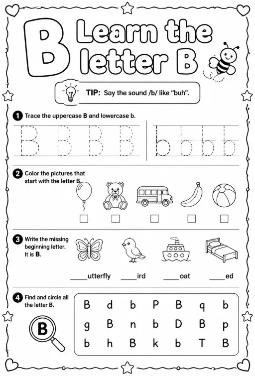 Learn the letter B