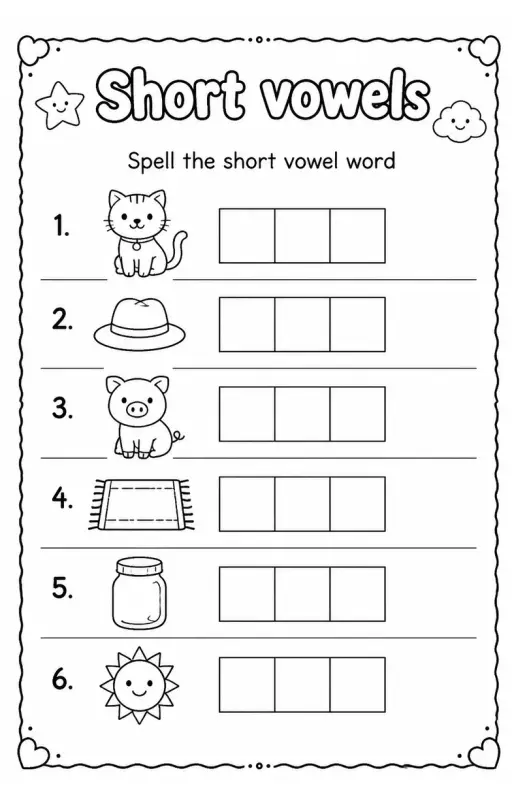 Spell the short vowel word