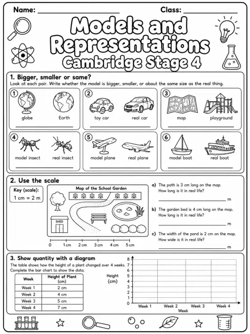 Models and Representations Cambridge Stage 4
