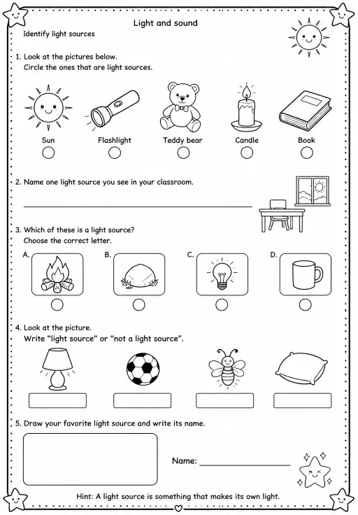 Identify light sources
