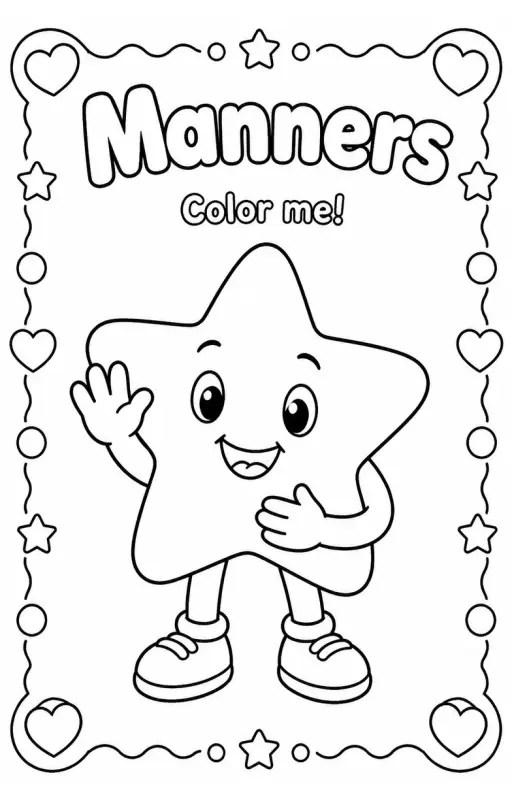 Manners Coloring Pages