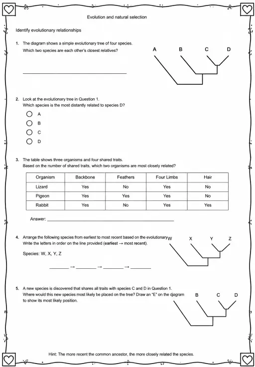 Identify evolutionary relationships