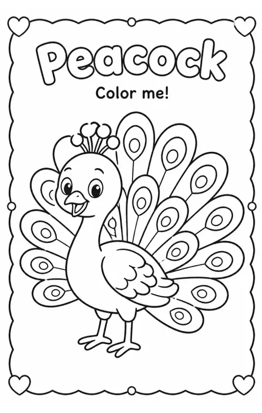 Peacock Coloring Pages