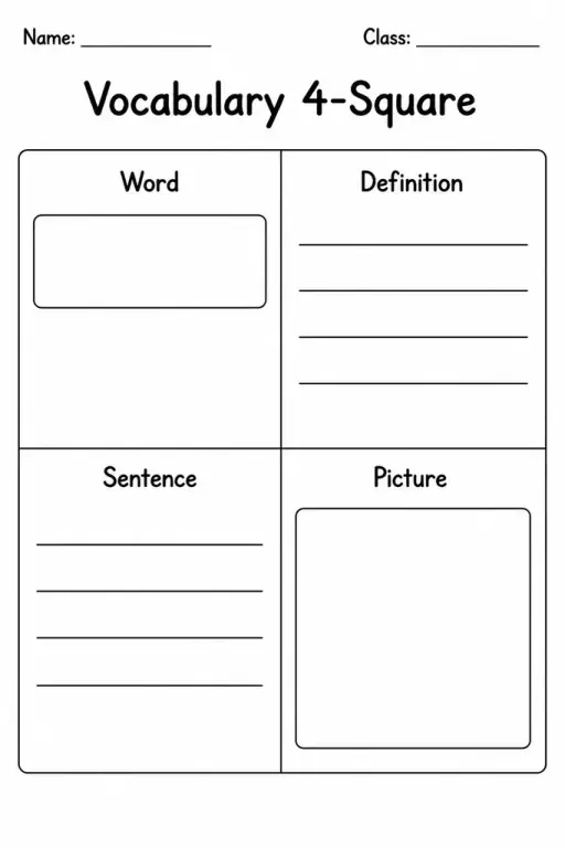 Vocabulary 4-Square