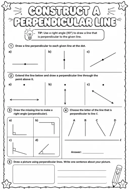 Construct a perpendicular line