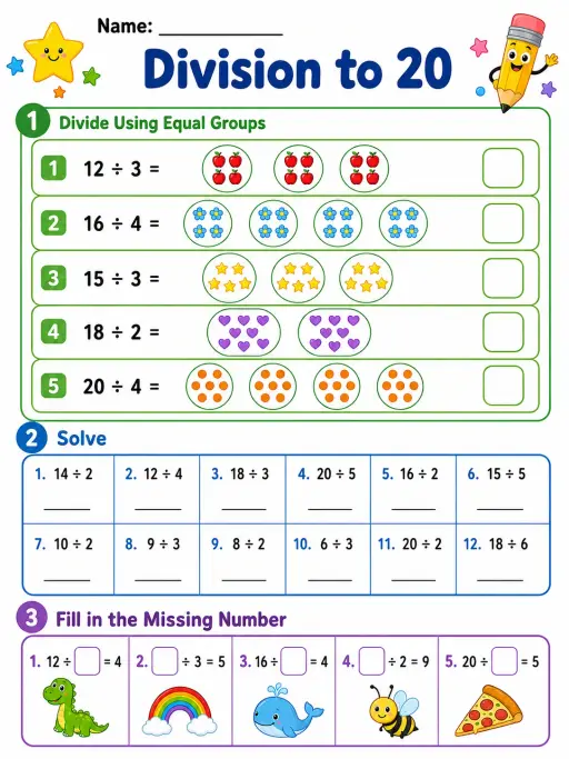 Division to 20