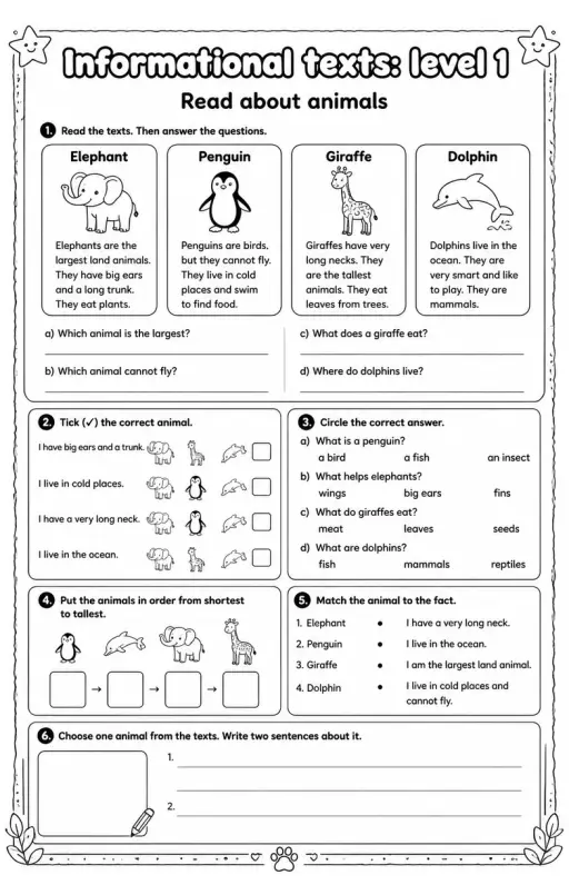 Read about animals