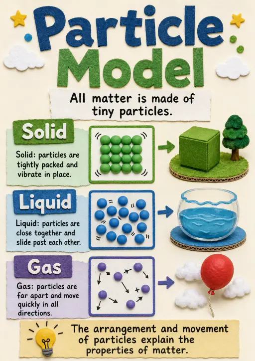 ★.particle: Model★ Matter Infographic