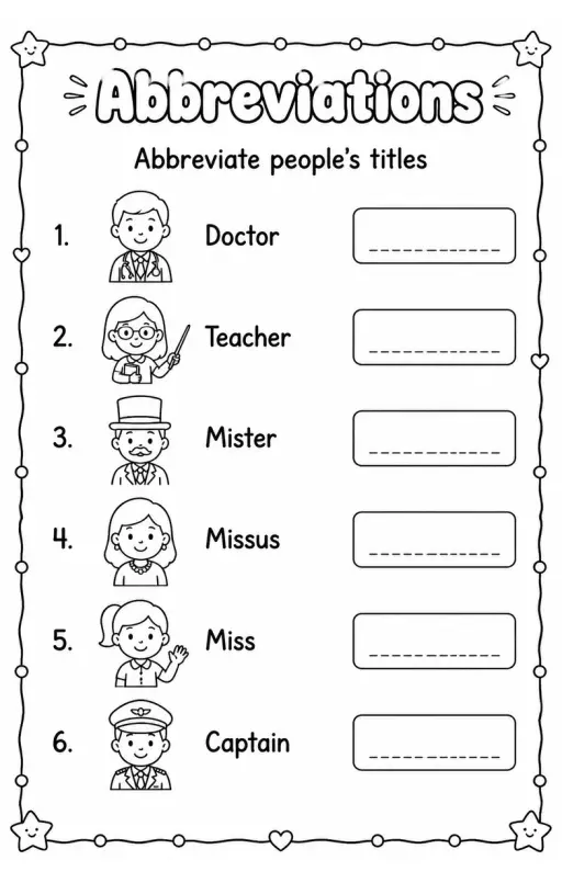 Abbreviate people's titles