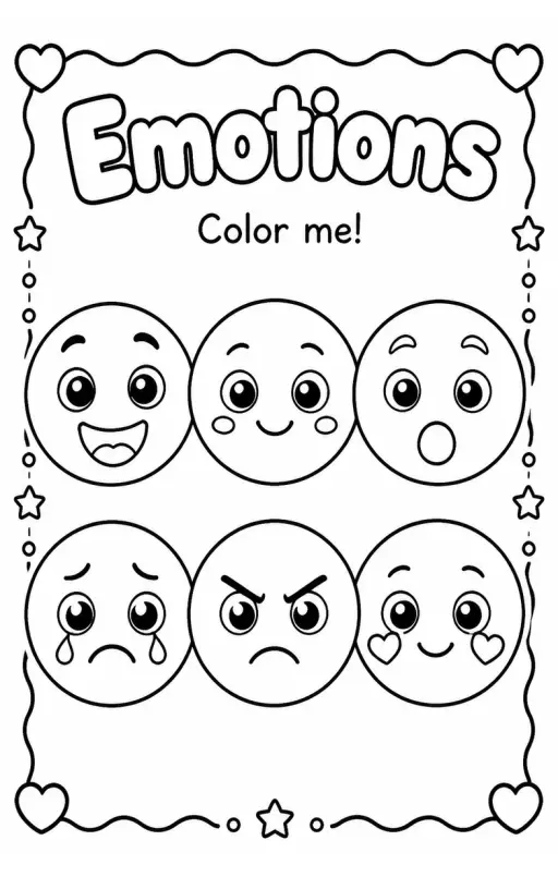 Social Emotional Coloring Pages Pack