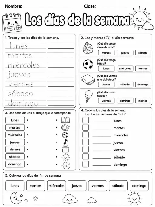 2.º grado - tiempo y calendario - Paquete de fichas
