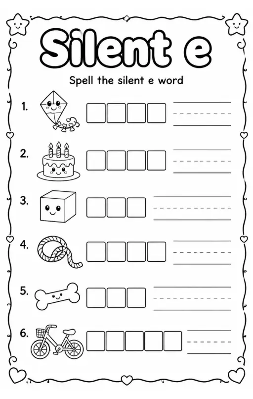 Spell the silent e word
