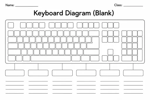 Keyboard Diagram (Blank)