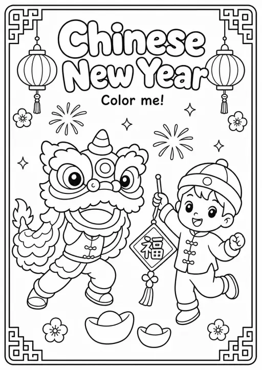 Cultural Event Coloring Pages Pack 1