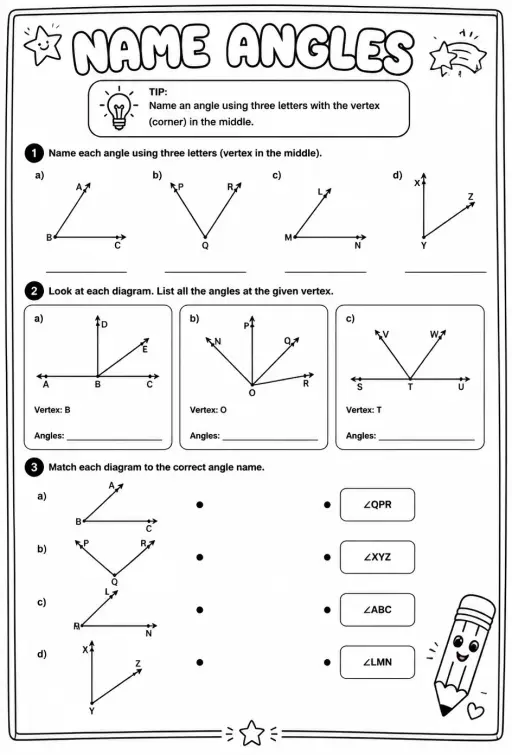 Name angles
