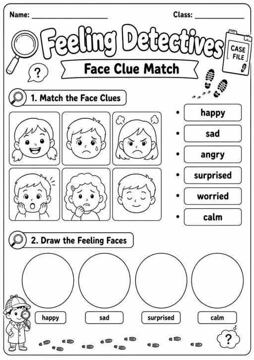 Feeling Detectives Worksheet Pack