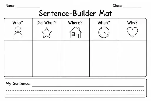 Sentence-Builder Mat