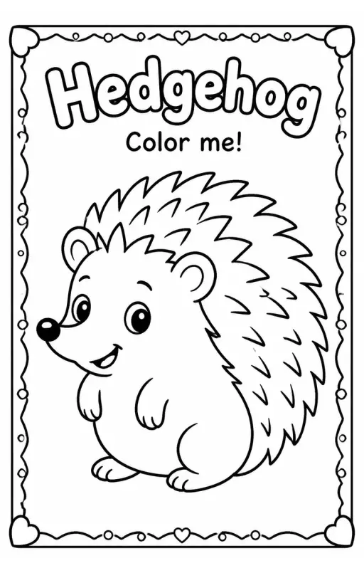 Hedgehog Coloring Pages